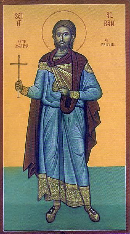 Icon of Alban, First Martyr of Britain