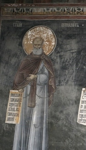 Icon of St Benedict of Nursia